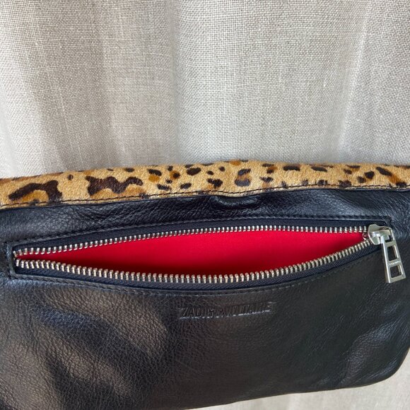 Zadig & Voltaire cheetah clutch with chain - Picture 6 of 10